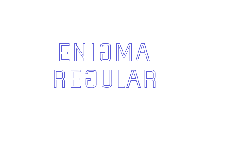 Enigma Regular Font