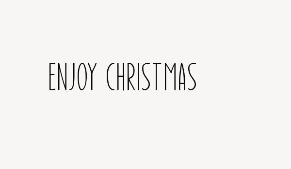 Enjoy Christmas Font