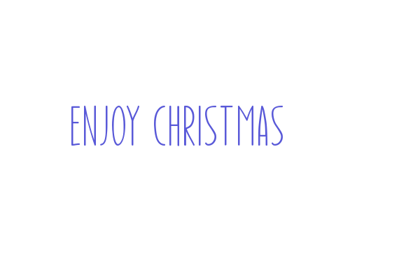 Enjoy Christmas Font