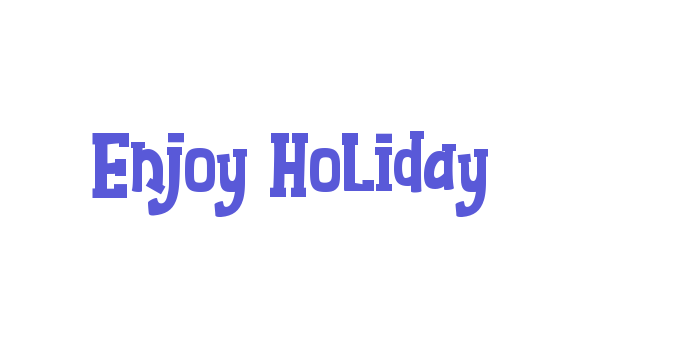 Enjoy Holiday Font Download