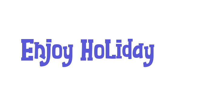 Enjoy Holiday Font