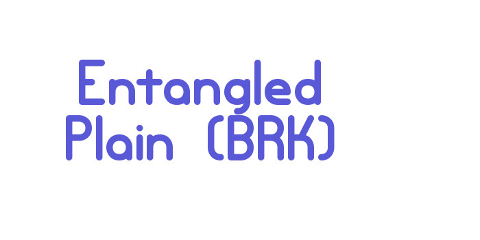 Entangled Plain (BRK) Font Download