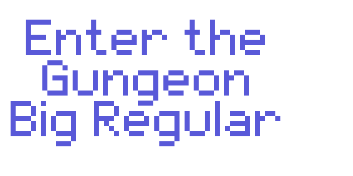 Enter the Gungeon Big Regular Font Download