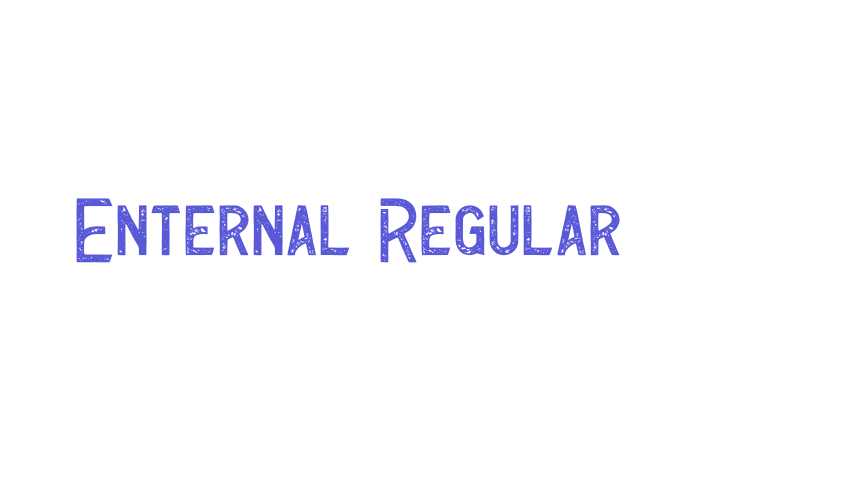 Enternal Regular Font Download