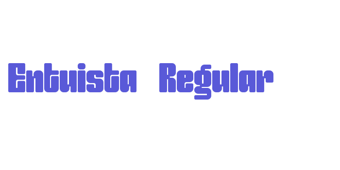 Entuista-Regular Font Download