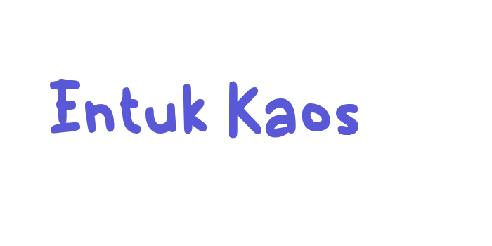 Entuk Kaos Font