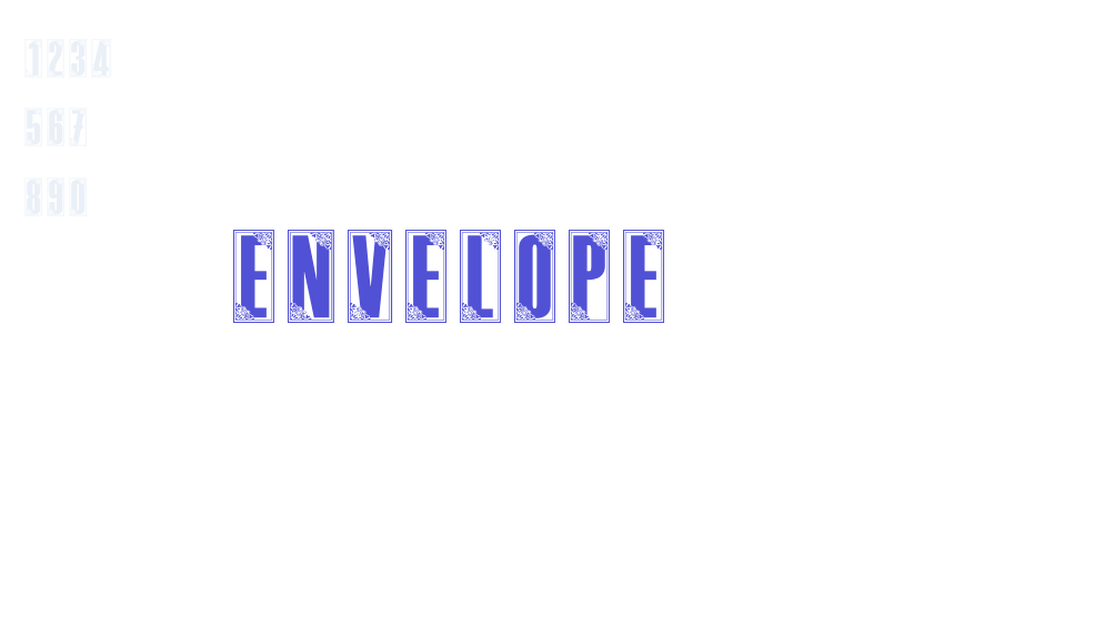 Envelope-font-download