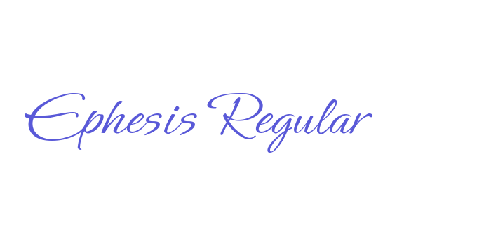 Ephesis Regular Font Download