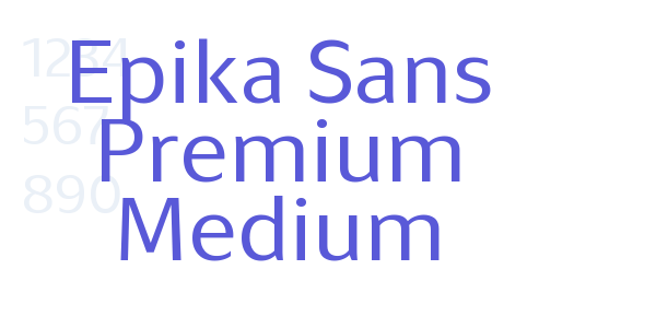 Epika Sans Premium Medium font free