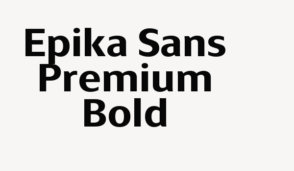 Epika Sans Premium Bold Font