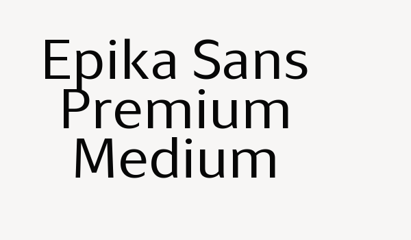 Epika Sans Premium Medium Font