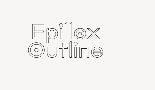 Epillox Outline Font