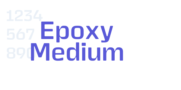 Epoxy Medium font free