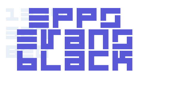 Epps Evans Black font free