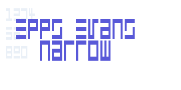 Epps Evans Narrow font free