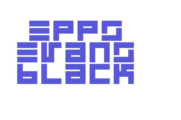 Epps Evans Black Font