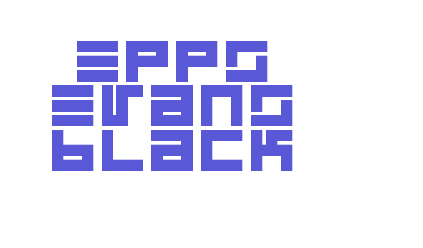 Epps Evans Black Font Download