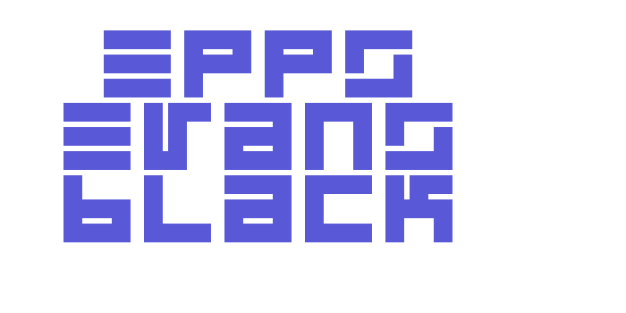 Epps Evans Black Font Download