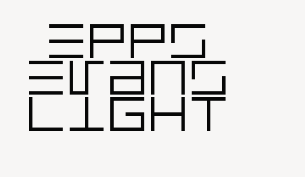 Epps Evans Light Font