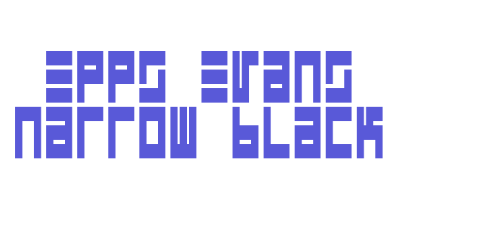 Epps Evans Narrow Black Font Download