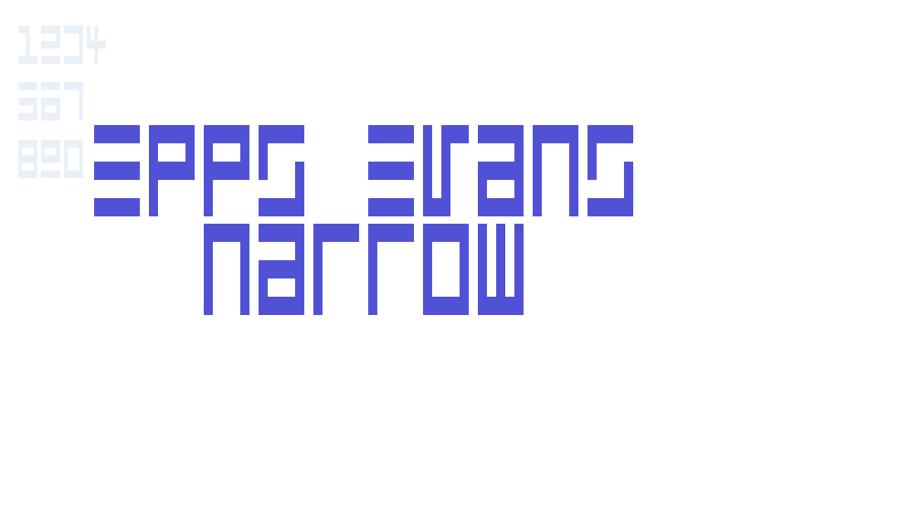 Epps Evans Narrow-font-download