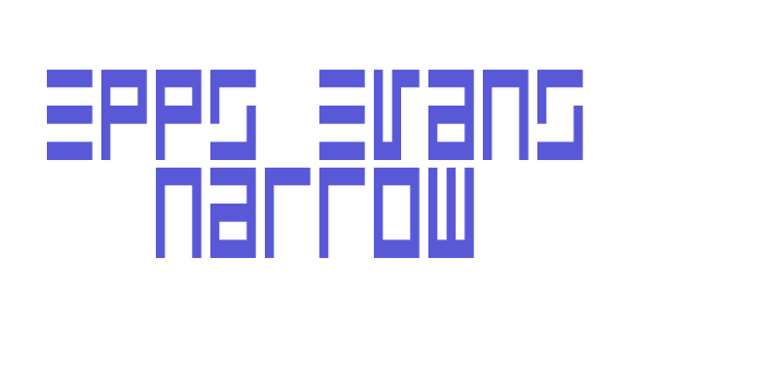 Epps Evans Narrow Font