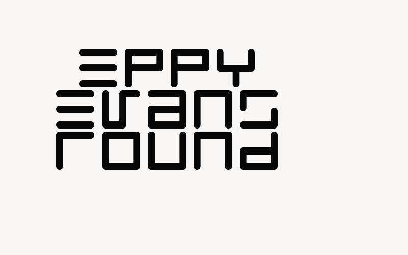 Eppy Evans Round Font