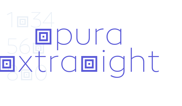 Epura ExtraLight Font