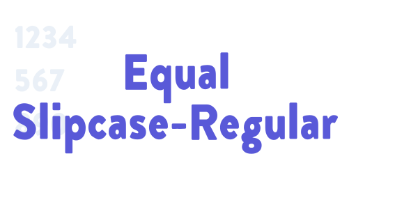 Equal Slipcase-Regular font