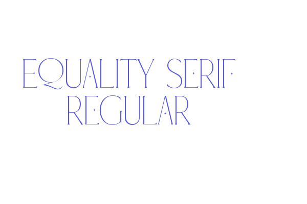 Equality Serif Regular Font