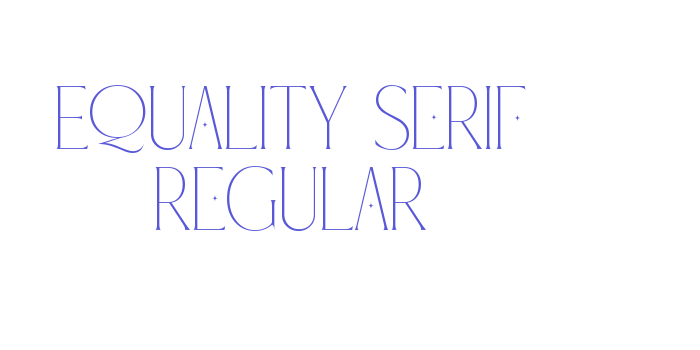 Equality Serif Regular Font Download