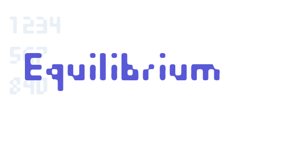 Equilibrium font free