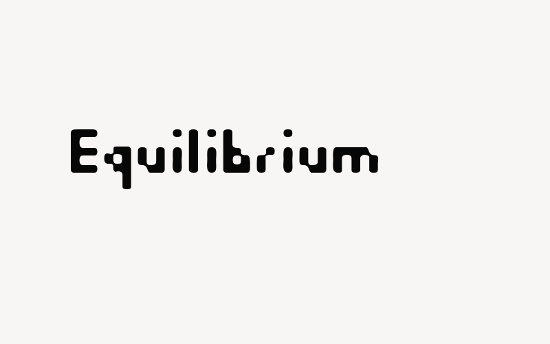 Equilibrium Font