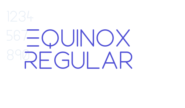 Equinox Regular font download