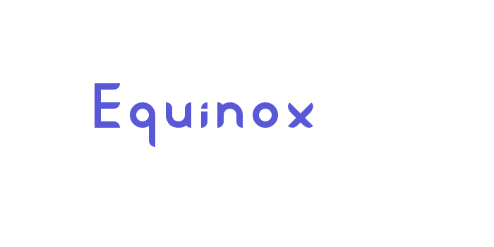 Equinox Font Download