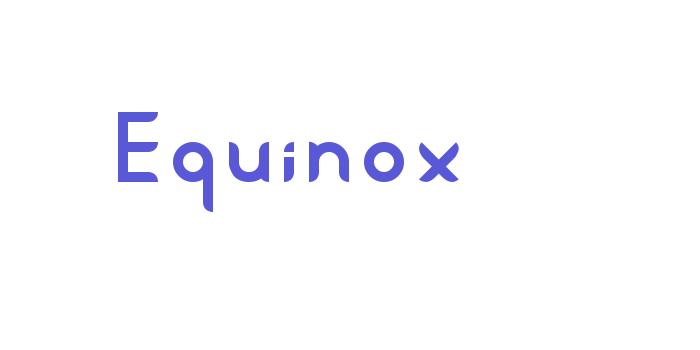 Equinox Font