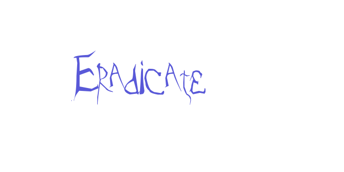 Eradicate Font