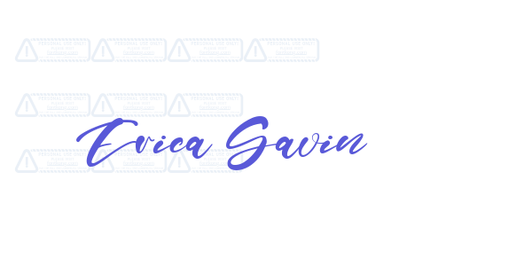 Erica Gavin font free