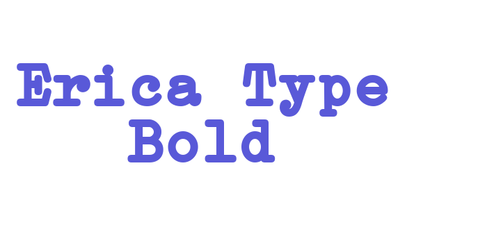 Erica Type Bold Font Download