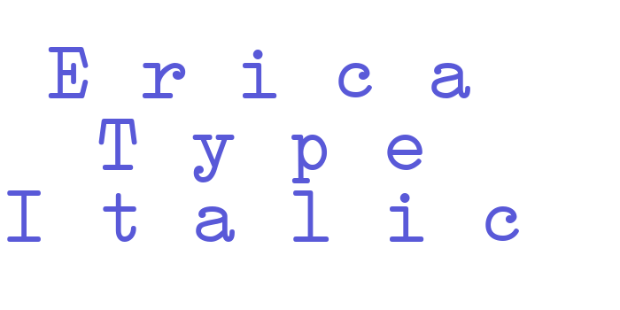 Erica Type Italic Font Download