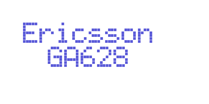 Ericsson GA628 Font Download