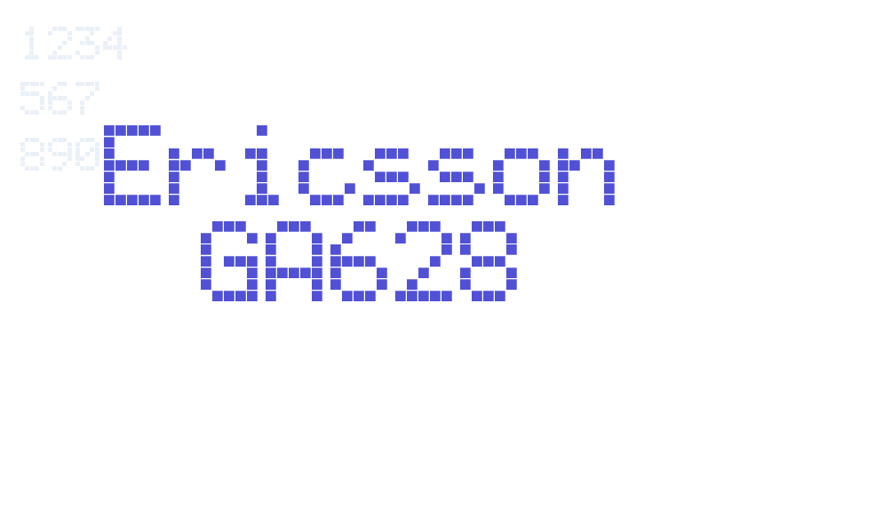 Ericsson GA628-font-download