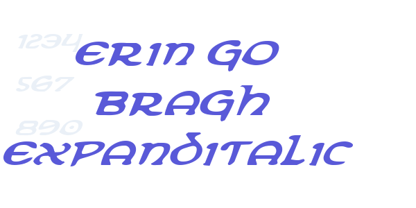 Erin Go Bragh ExpandItalic font free