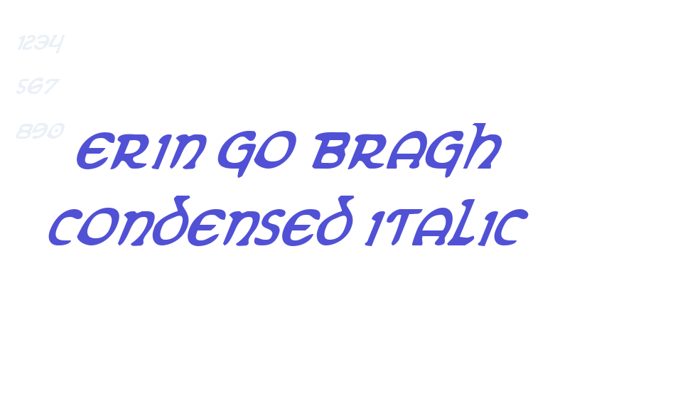 Erin Go Bragh Condensed Italic-font-download