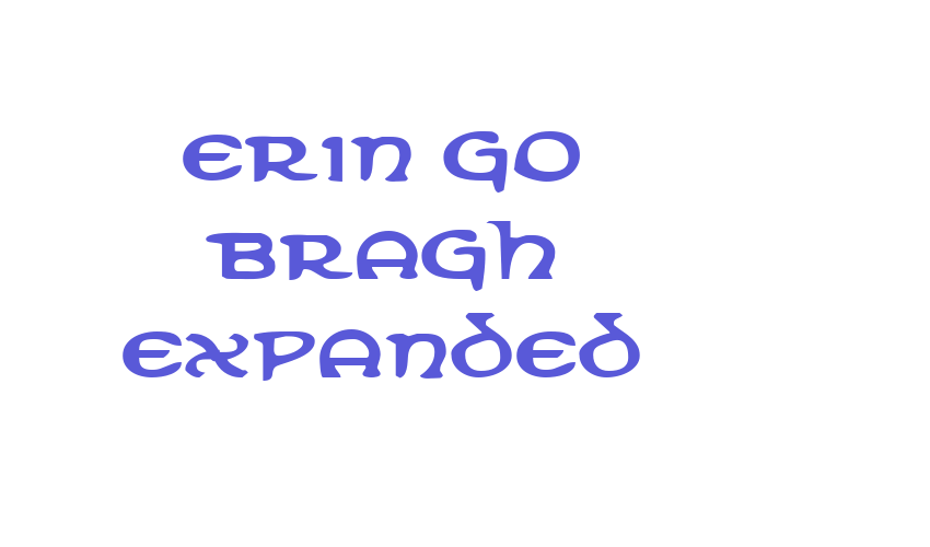 Erin Go Bragh Expanded Font Download