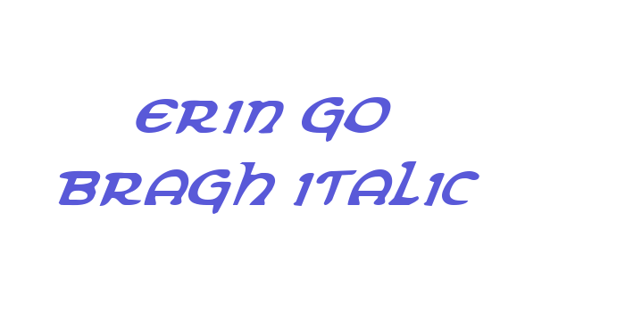 Erin Go Bragh Italic Font Download