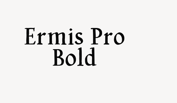 Ermis Pro Bold Font