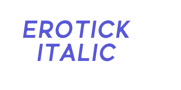 Erotick Italic Font