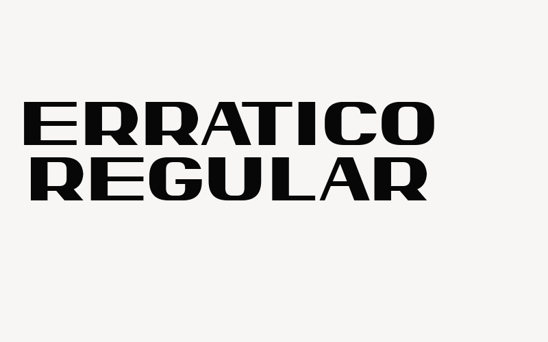 Erratico Regular Font