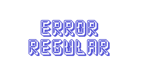 Error Regular Font Download